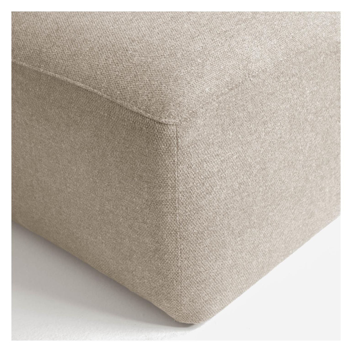 Block 2-Pers. Soffa med vänsterläge chaise beige chenille