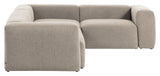 Block 3-Pers. Corner Soffa Beige Chenille, 290x230