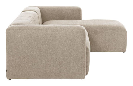 Block 3-sits soffa w. Höger schäslong - beige