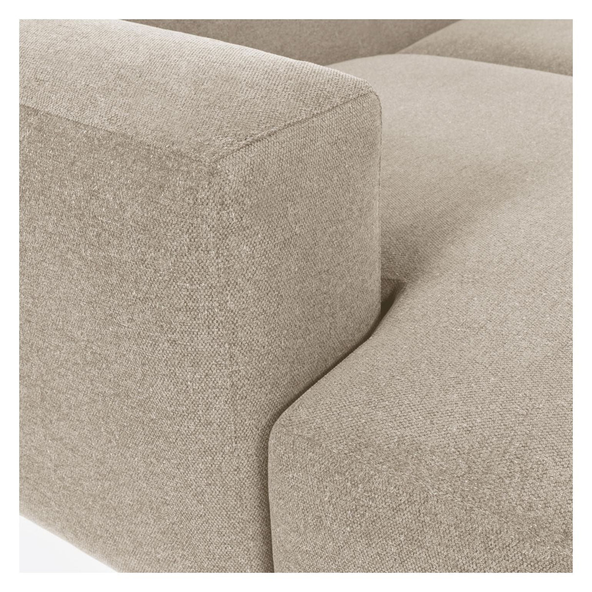 Block 3 -sits soffa med vänster schäslong - beige