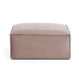 Block Pouf Pink Velvet