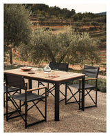 Bona Garden Table, Black, 100x200