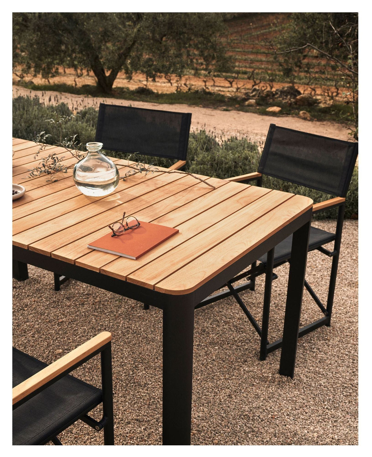 Bona Garden Table, Black, 100x200