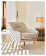 Candela Lounge Chair, Beige