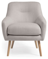 Candela Lounge Chair, Grey Fleece