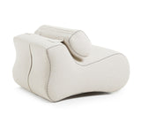 Club Lounge -stol med nackstöd, beige