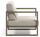 Comova Lounge Chair, Light Grey/Green Aluminium