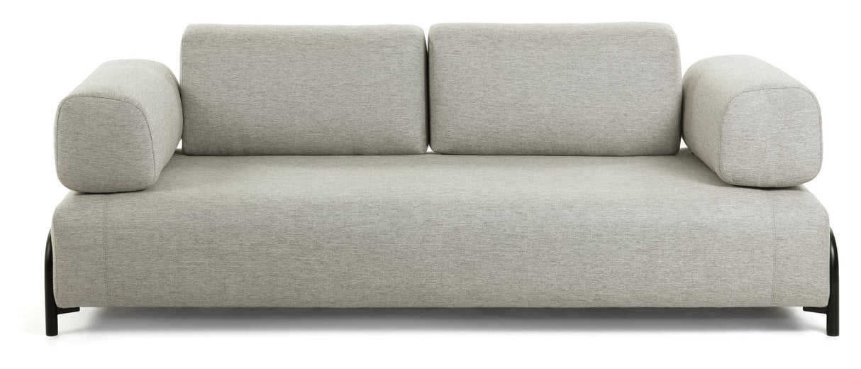 COMPO 3-sits soffa med armstöd, beige