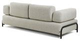 COMPO 3-sits soffa med armstöd, beige