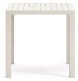 Culip Garden Table, White Alu, 77x77