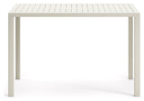 Culip Garden Table, White Alu, 95x77x150