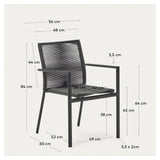 Culip Garden Chair, Grey Alu