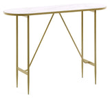 Elisenda Console Table White/Golden