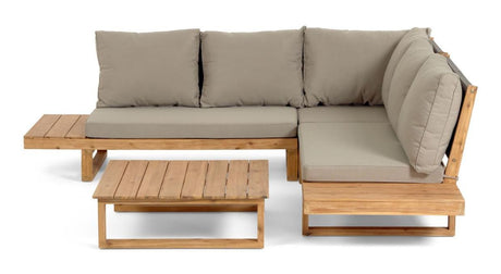 Flaviina 5-Pers. Lounge soffa akacacia