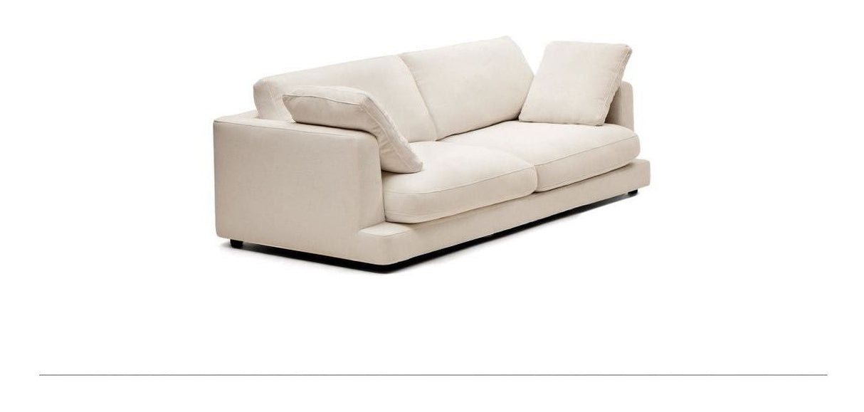 Gala 3-sits soffa, beige chenille tyg