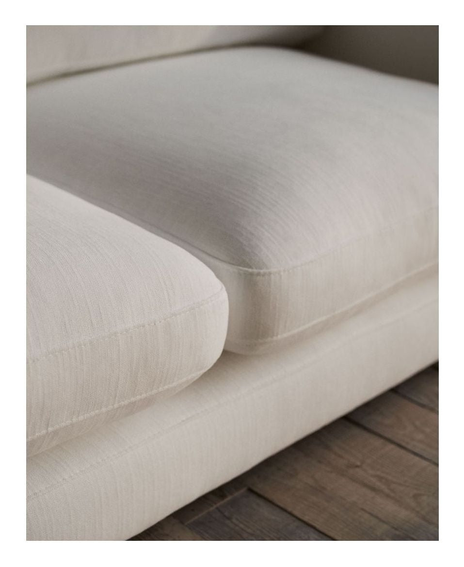 Gala 6-sits soffa, beige chenille tyg