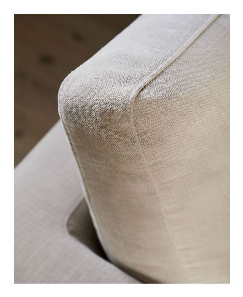 Gala 6-sits soffa, beige chenille tyg