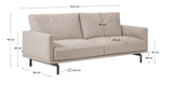 Galene 3 -sits soffa - beige