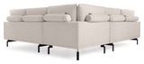 Galene 4-Pers. Corner Soffa, 267x267, Beige Chenille