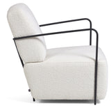 Gamer Lounge Chair White Teddy