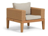 Giana lounge stol Acacia/Polyrattan