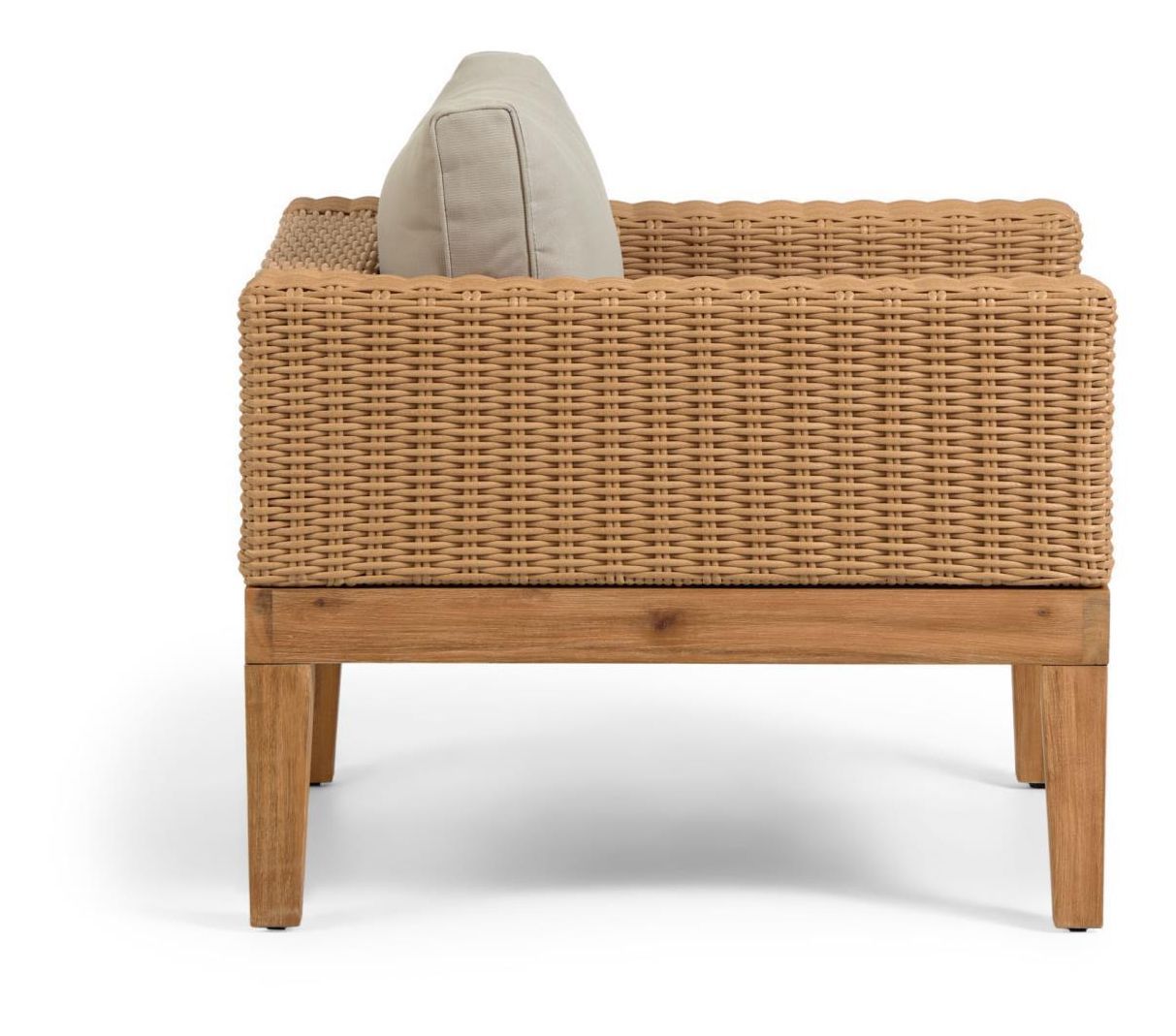 Giana lounge stol Acacia/Polyrattan