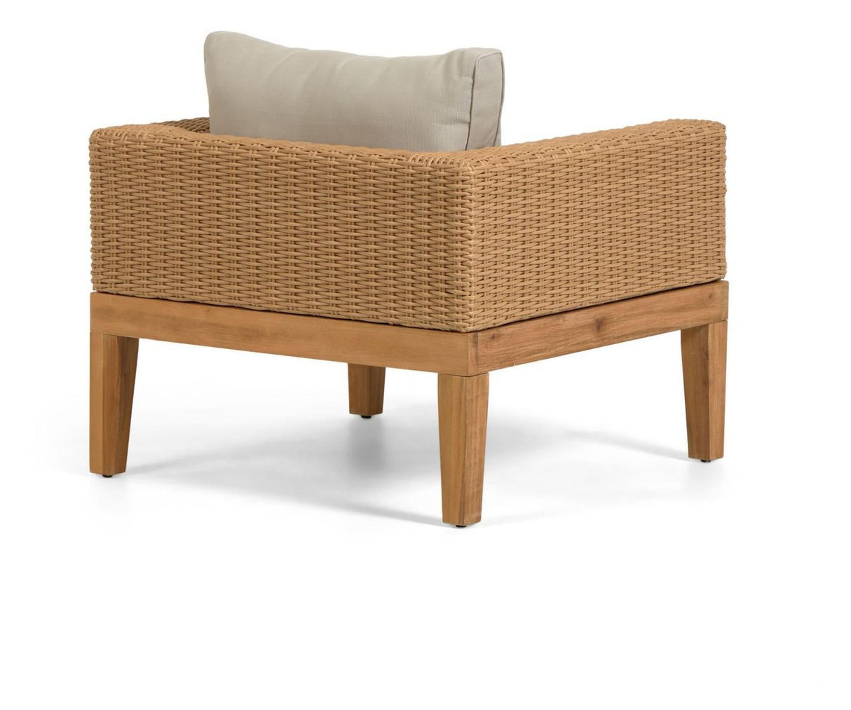 Giana lounge stol Acacia/Polyrattan