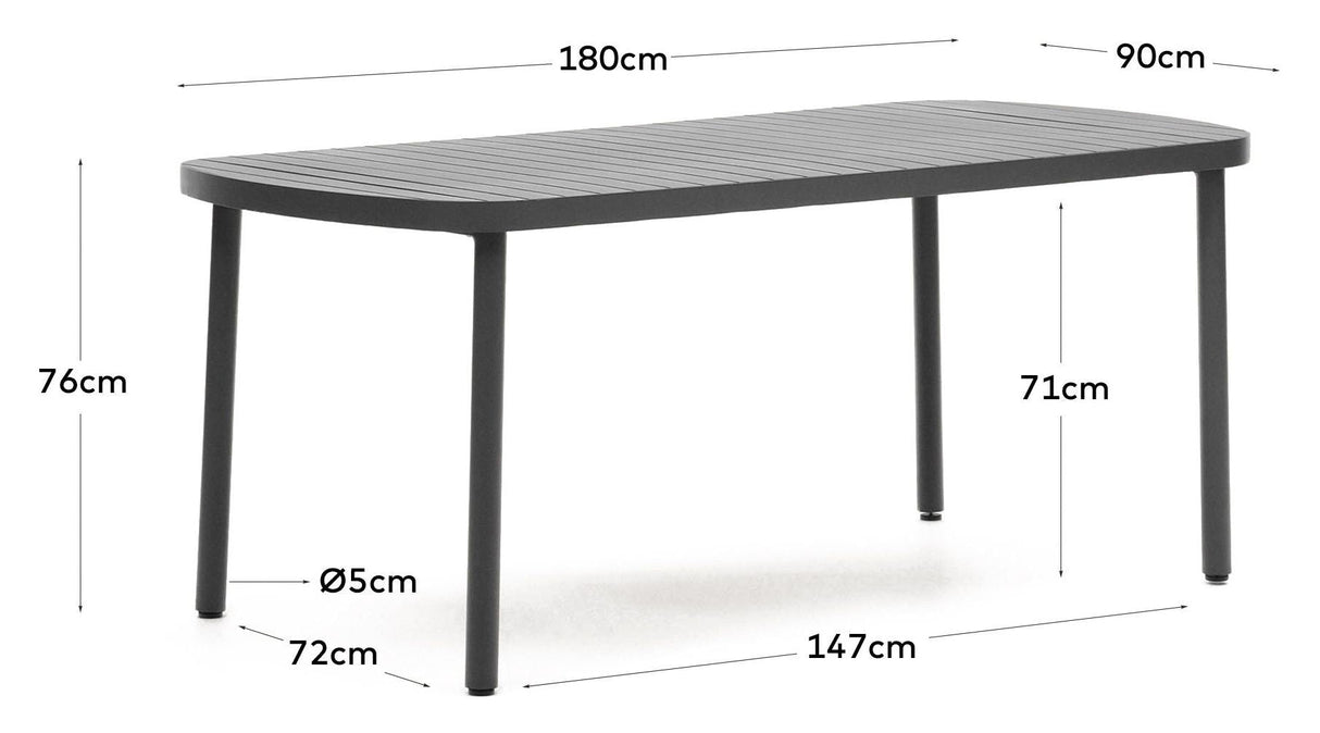 Joncols Lounge Table, Gray, 180x90