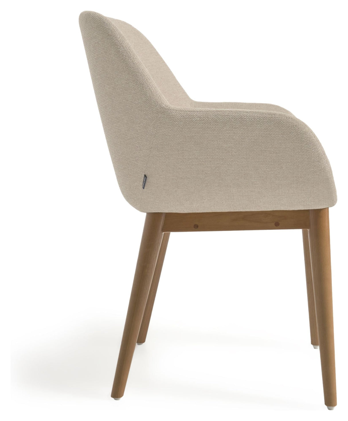 Konna matsstol, beige chenille/fråga