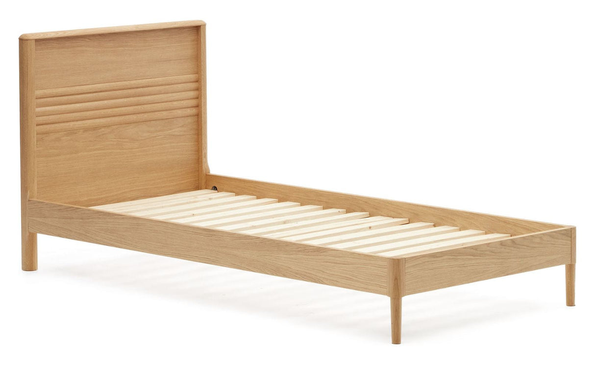 Lenon Bed Frame, Oak Veneer, 90x200