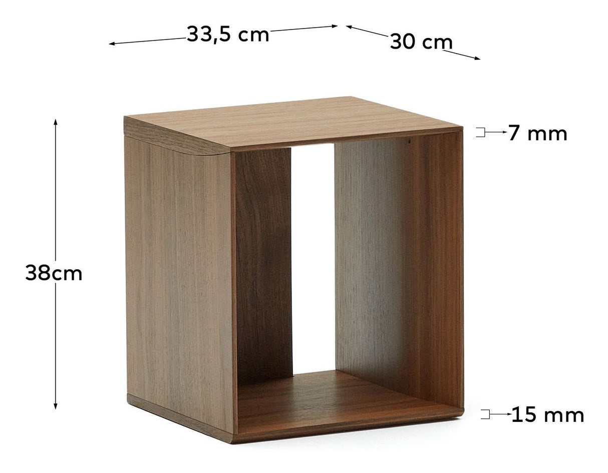 Litto Rack -modulen, liten, valnöt definiera, 34x38