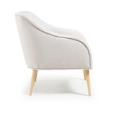 Lobby lounge stol m/armstöd beige