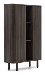 Mailen High Sideboard med 2 dörrar, Ash Veneer/Dark Finish, 110x140