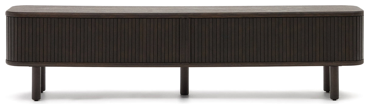 Mailen TV-bord med 2 dörrar, Ash Veneer/Dark Finish, 200x50