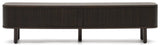 Mailen TV-bord med 2 dörrar, Ash Veneer/Dark Finish, 200x50