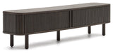 Mailen TV-bord med 2 dörrar, Ash Veneer/Dark Finish, 200x50