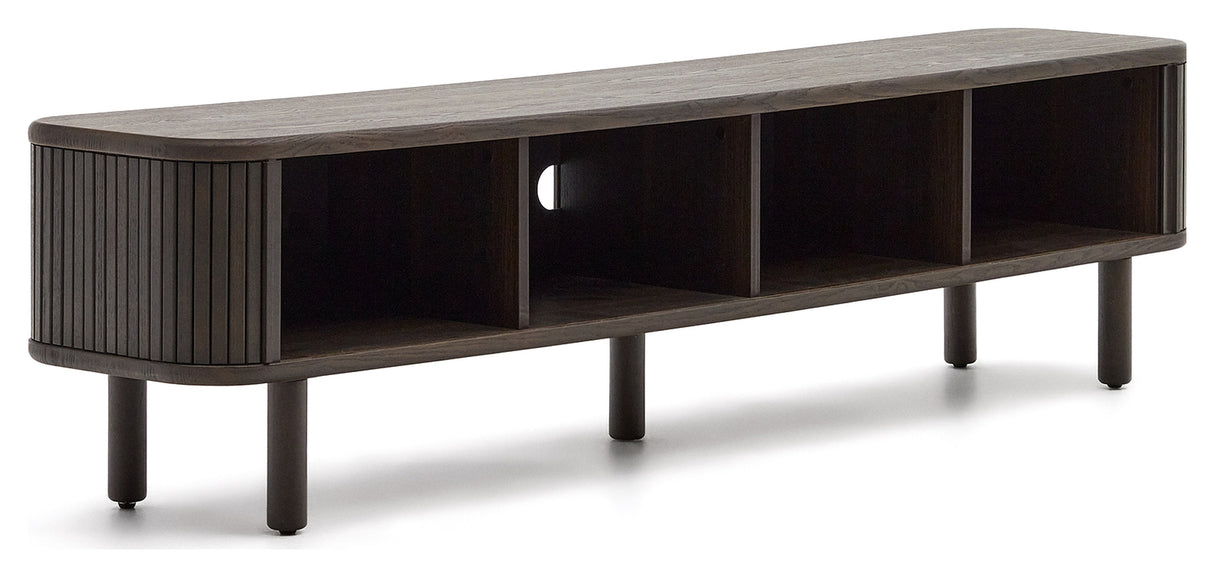 Mailen TV-bord med 2 dörrar, Ash Veneer/Dark Finish, 200x50