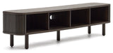 Mailen TV-bord med 2 dörrar, Ash Veneer/Dark Finish, 200x50