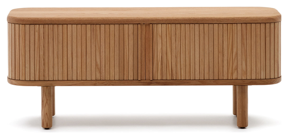 Mailen TV-bord med 2 dörrar, Ash Veneer/Natural Finish, 120x50