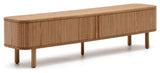 Mailen TV-bord med 2 dörrar, Ash Veneer/Natural Finish, 200x50