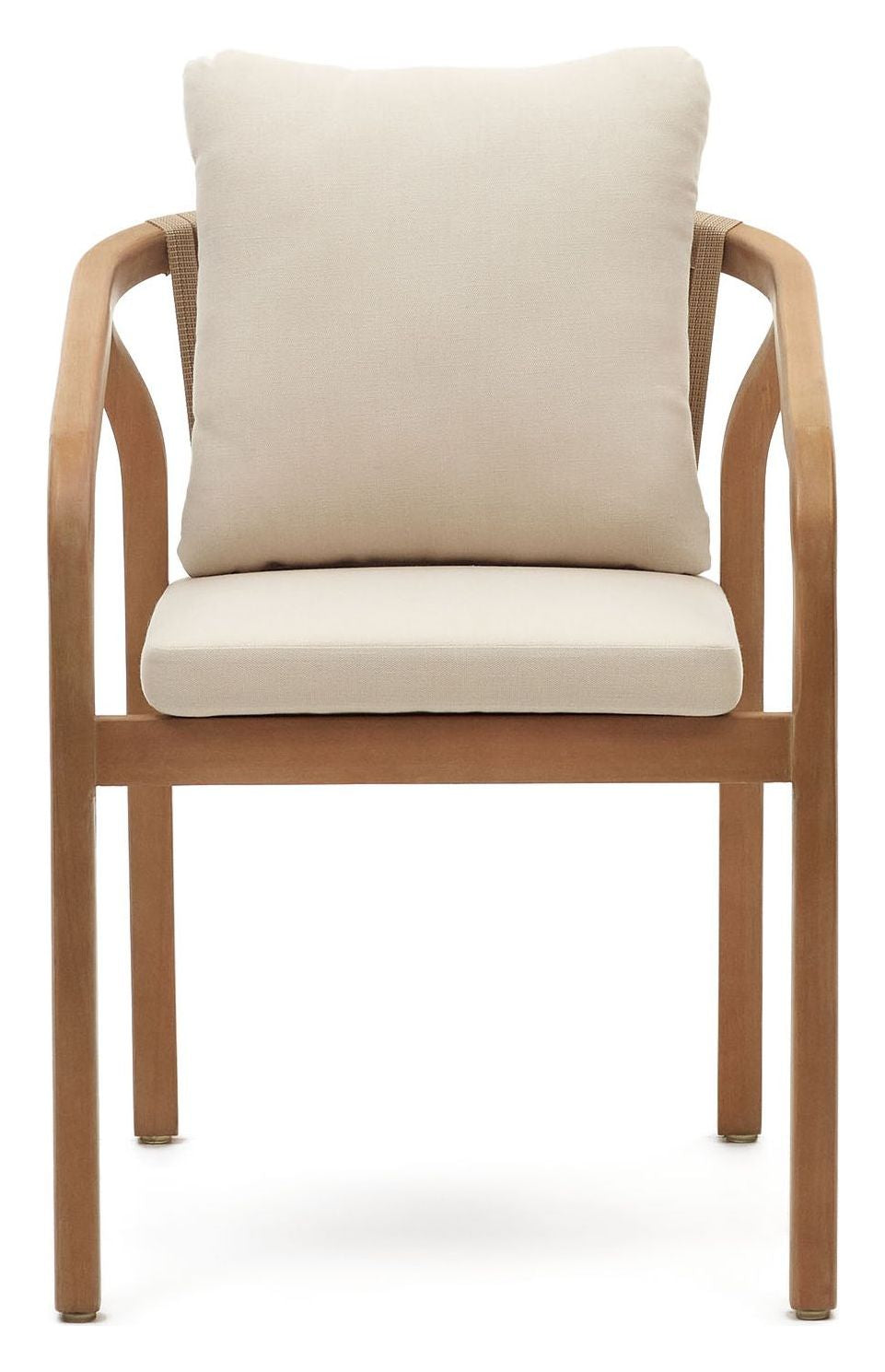 Målad trädgårdsstol, beige