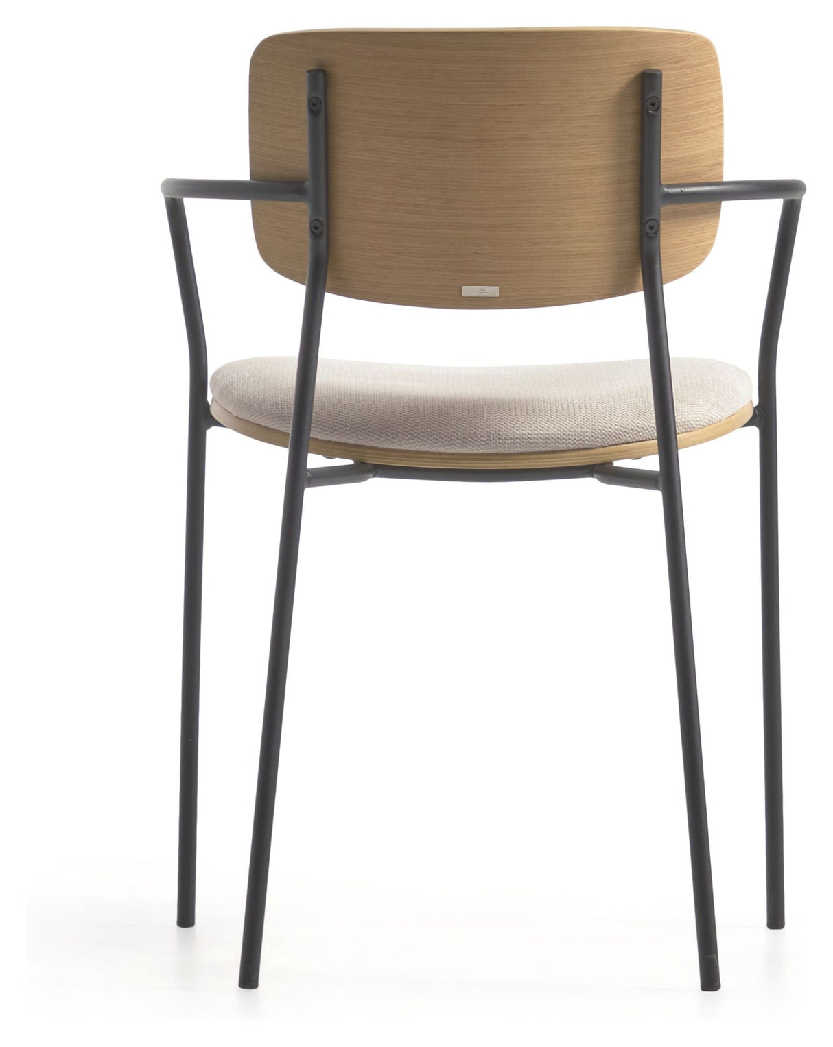 Maureen Dining Chair, Oak Veneer/Beige Fabric