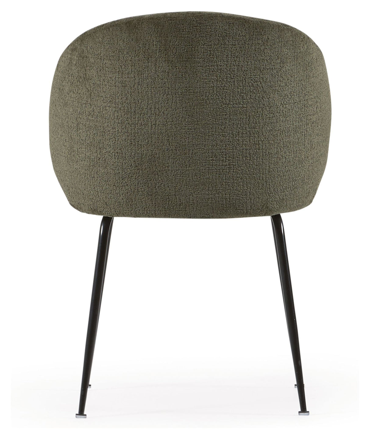 Minna Dining Chair, Green Velor Chenille