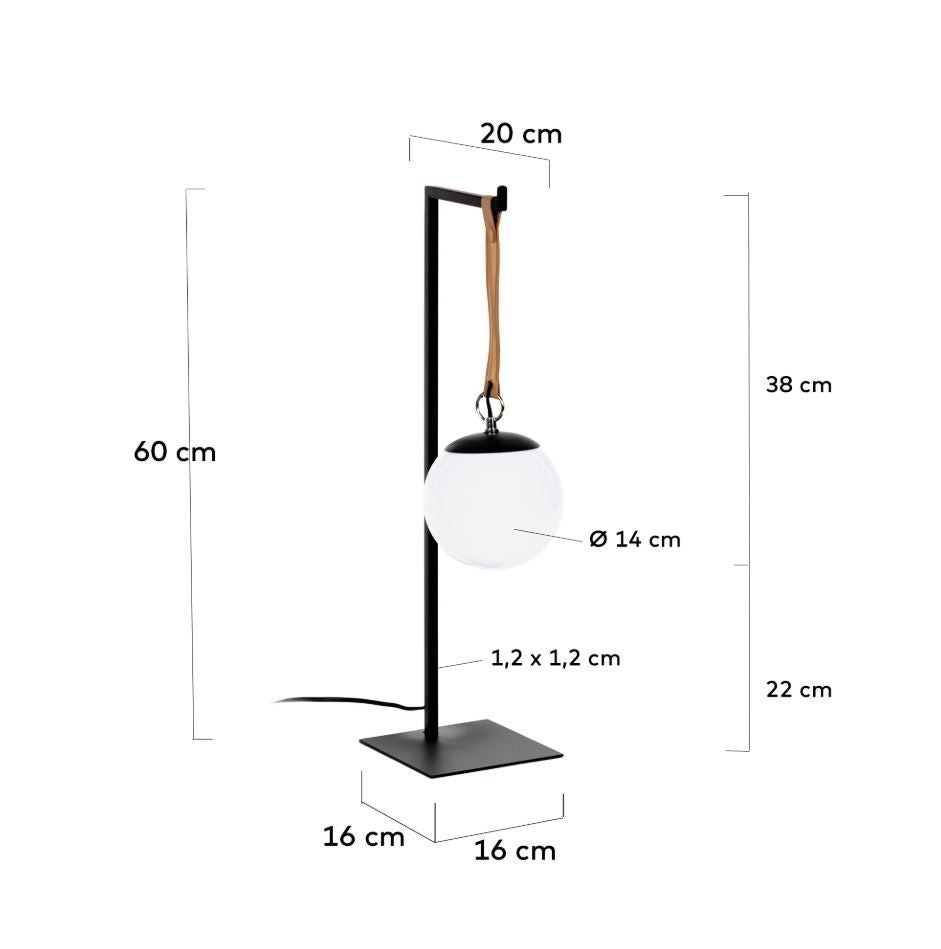 Monteiro bordslampa svart