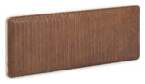 Natesa Bedboard - Solid Teak/Leather, 163x60