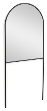 Nazara Mirror With Black Metal Frame, 70x161