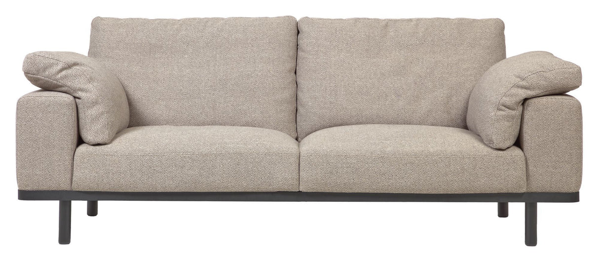 NOA 3-Pers. Soffa, beige med svarta ben