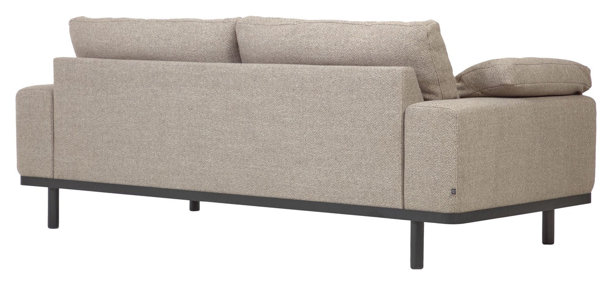 NOA 3-Pers. Soffa, beige med svarta ben