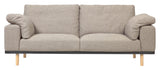 NOA 3-Pers. Soffa med kuddar beige/natur