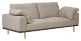 NOA 3-Pers. Soffa med kuddar beige/natur